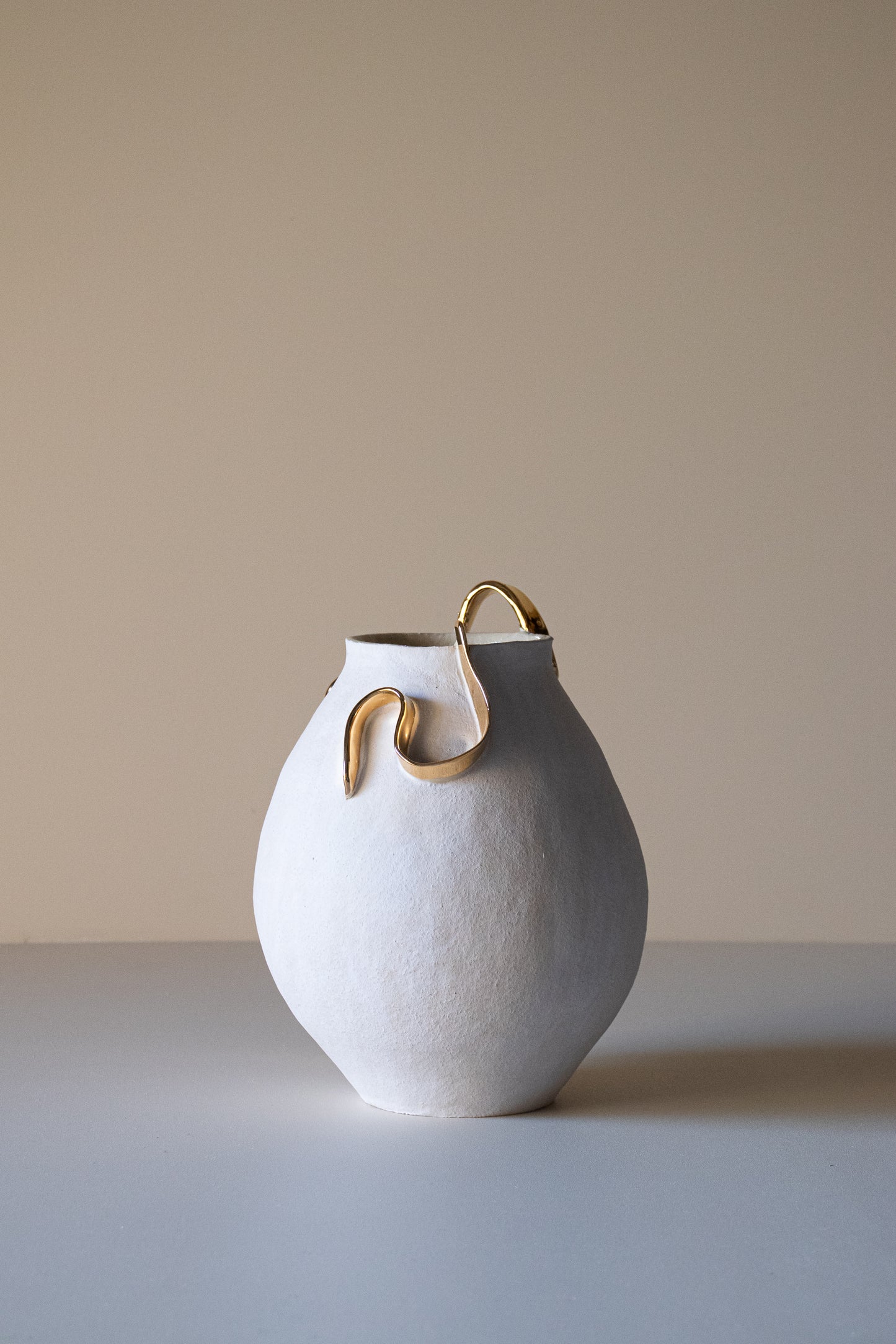 Gold Ribbon Vase
