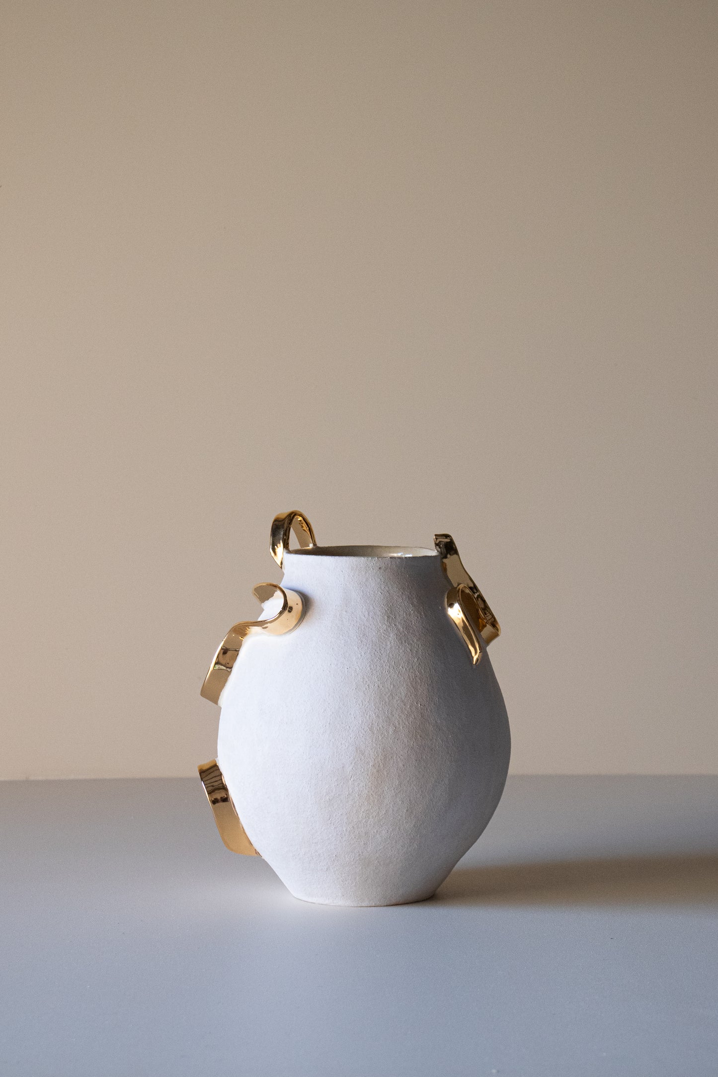 Gold Ribbon Vase