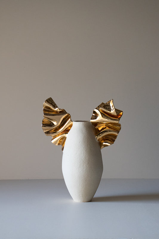 Gold Wing Vase