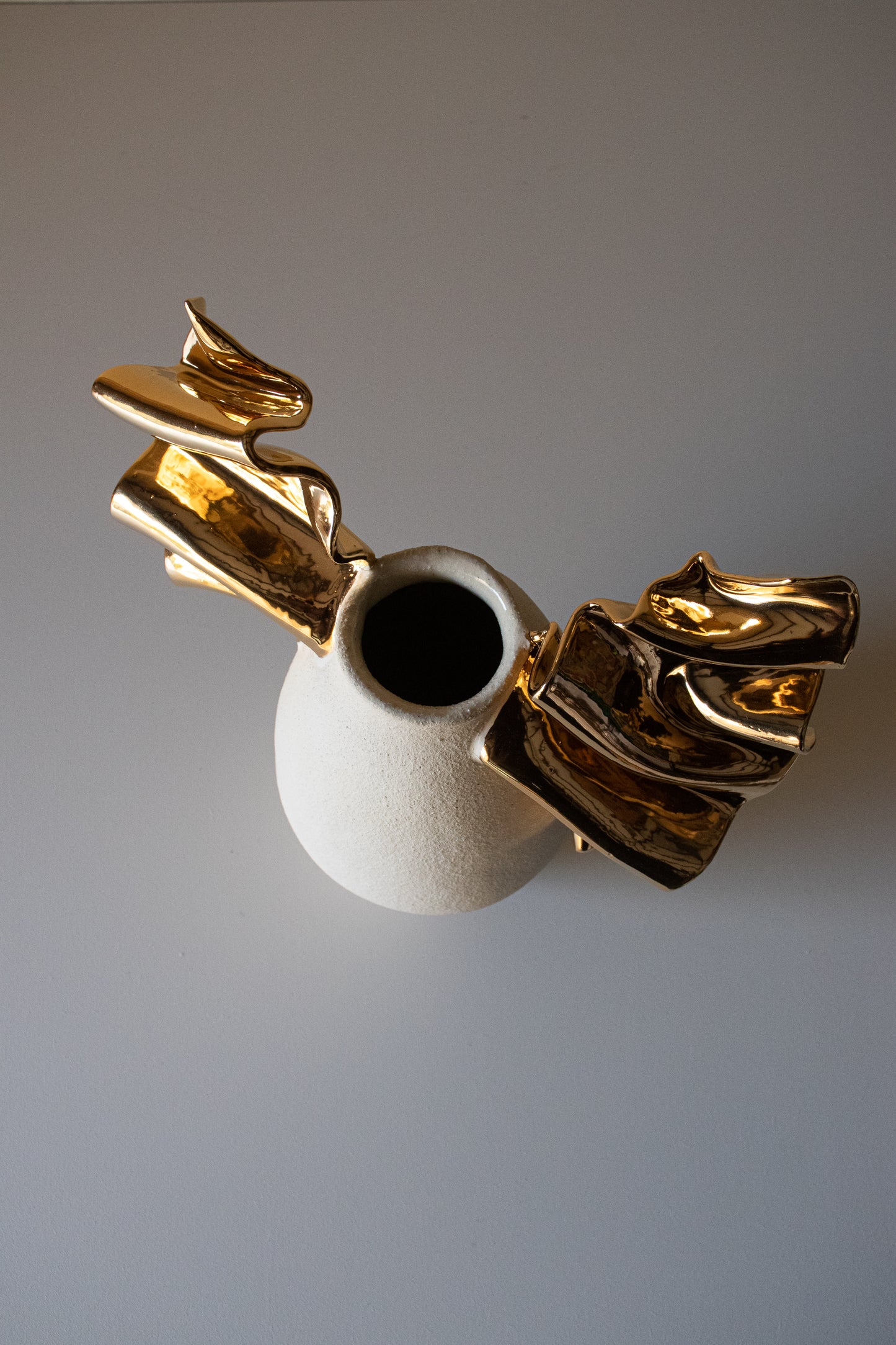 Gold Wing Vase